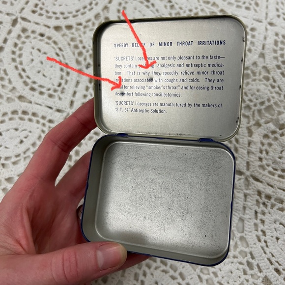 ⚠️ vintage Sucrets tin - Picture 9 of 11